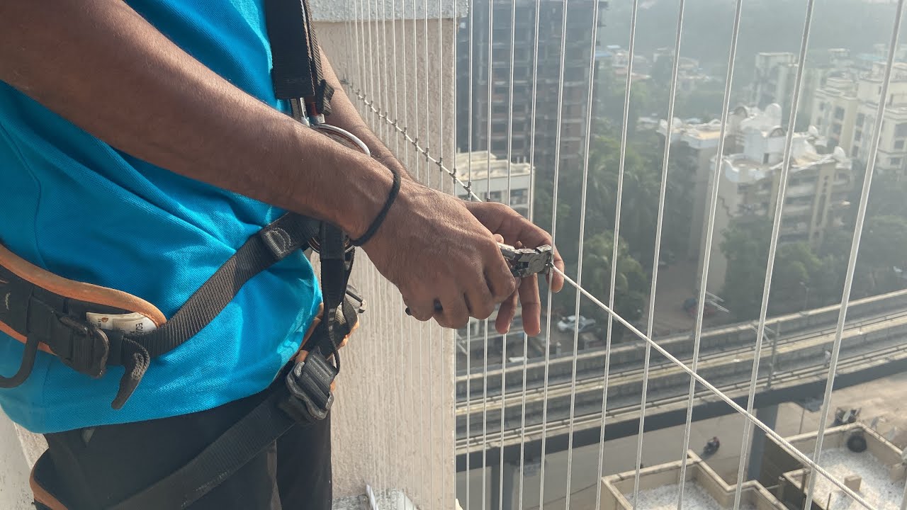 Invisible Safety Grill for Balcony