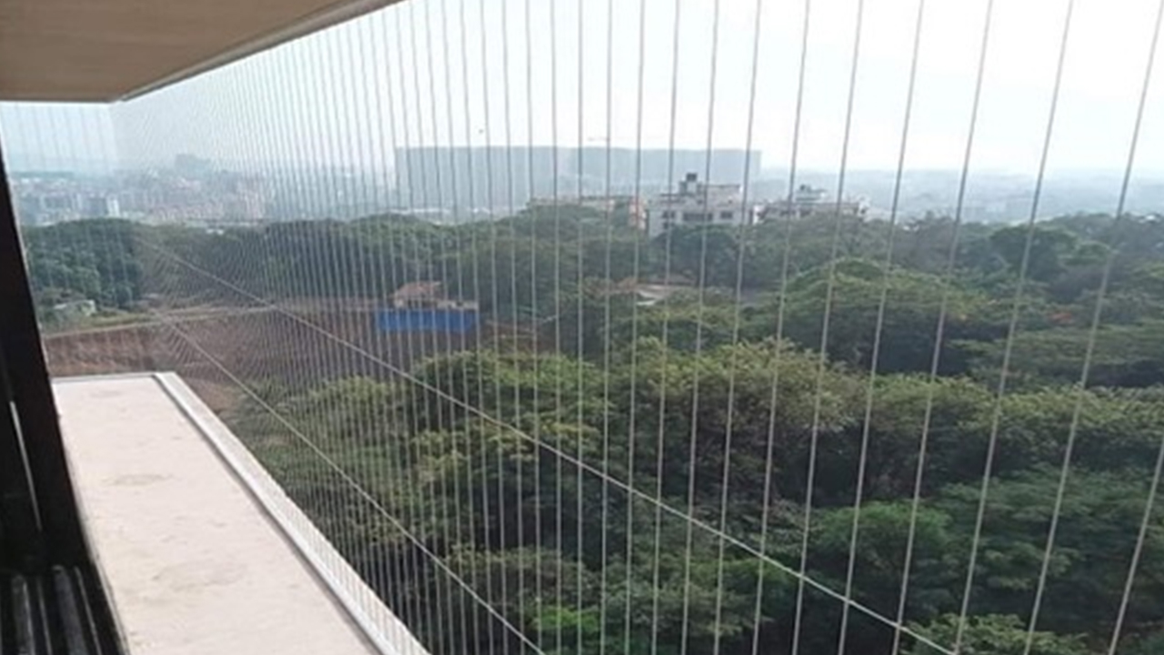 Invisible Safety Grill for Balcony